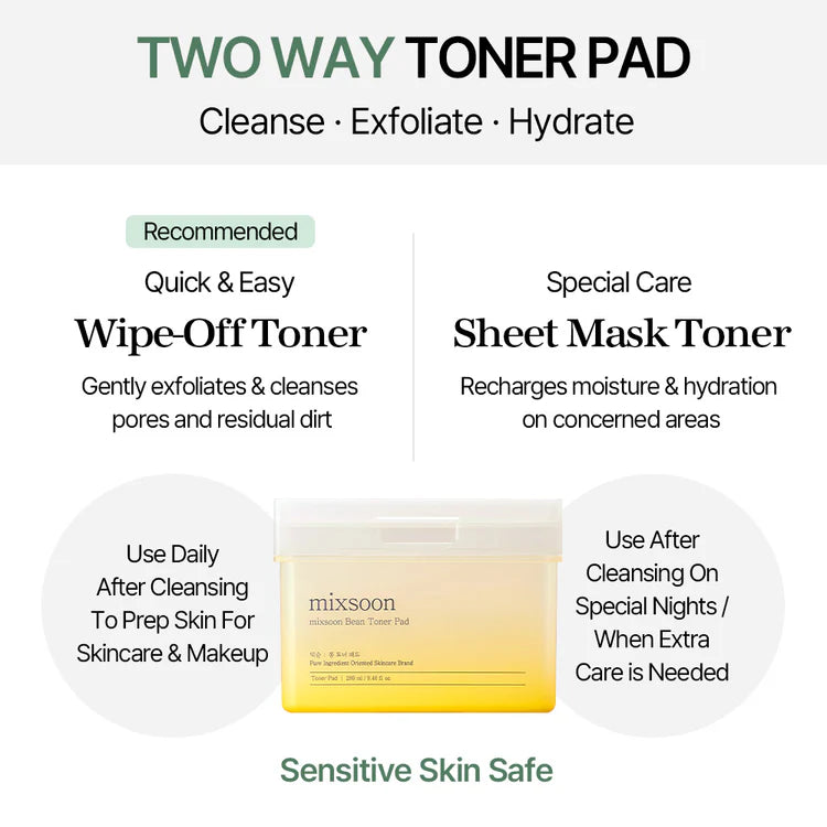 BEAN TONER PAD (70EA) 280ML