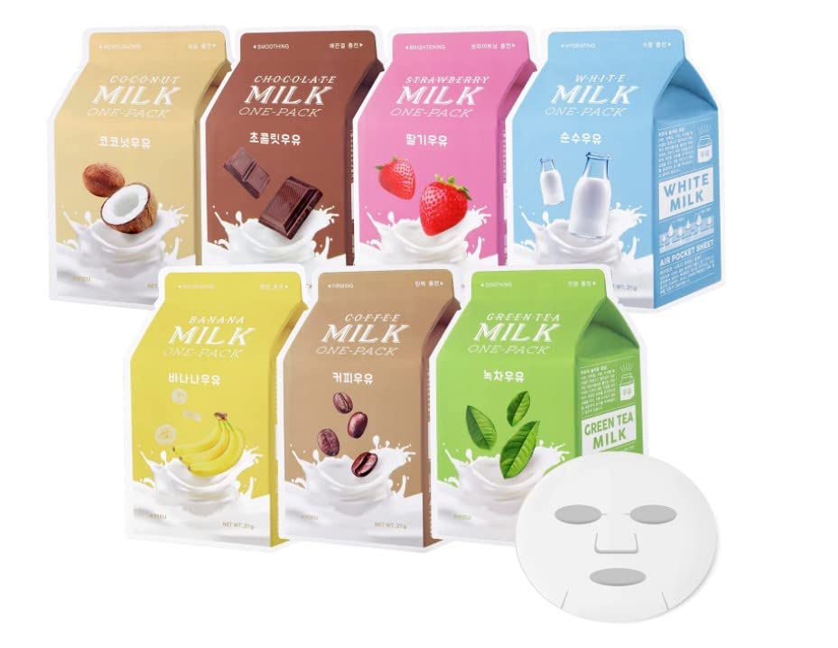 MILK ONE-PACK SHEET MASK (7 Flavors)
