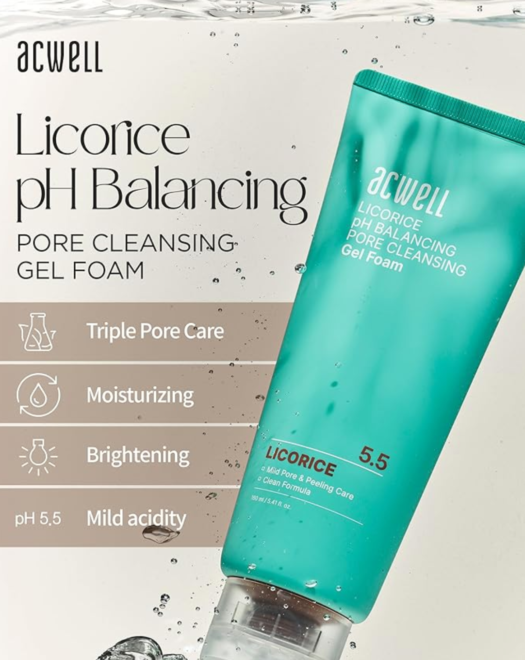 LICORICE PH BALANCING PORE CLEANSING GEL FORM