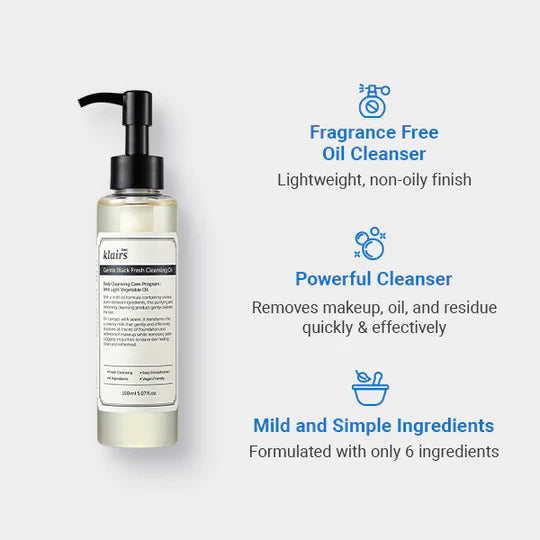 GENTLE BLACK FRESH CLEANSING OIL 30ML