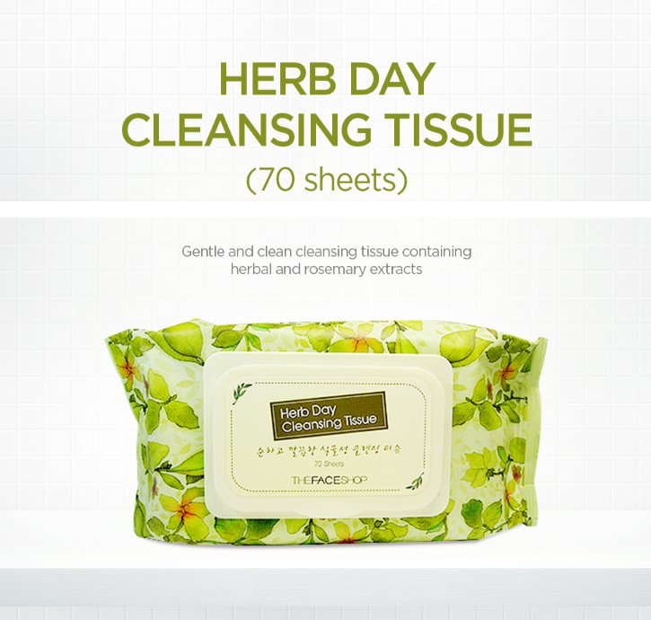 HERB DAY CLEANSING TISSUE 20EA