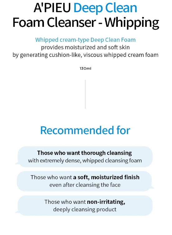DEEP CLEAN FOAM CLEANSER 130ML