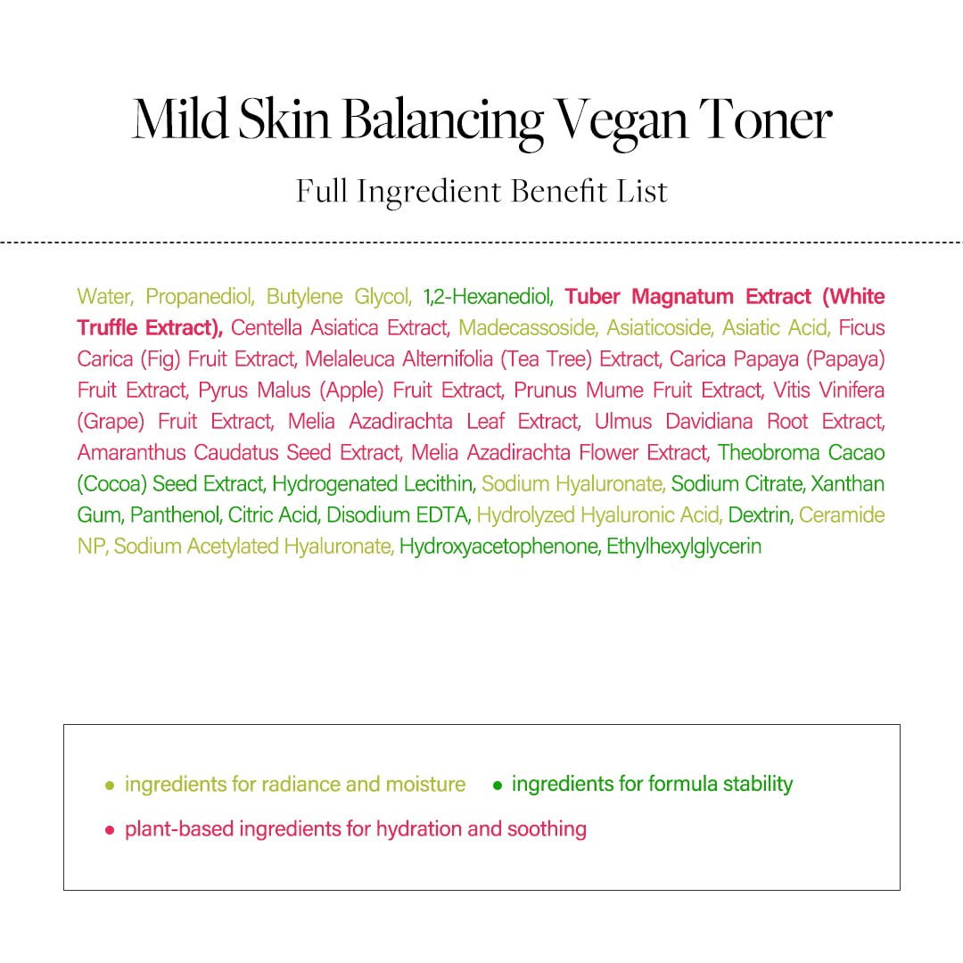 MILD SKIN BALANCING VEGAN TONER 150ML