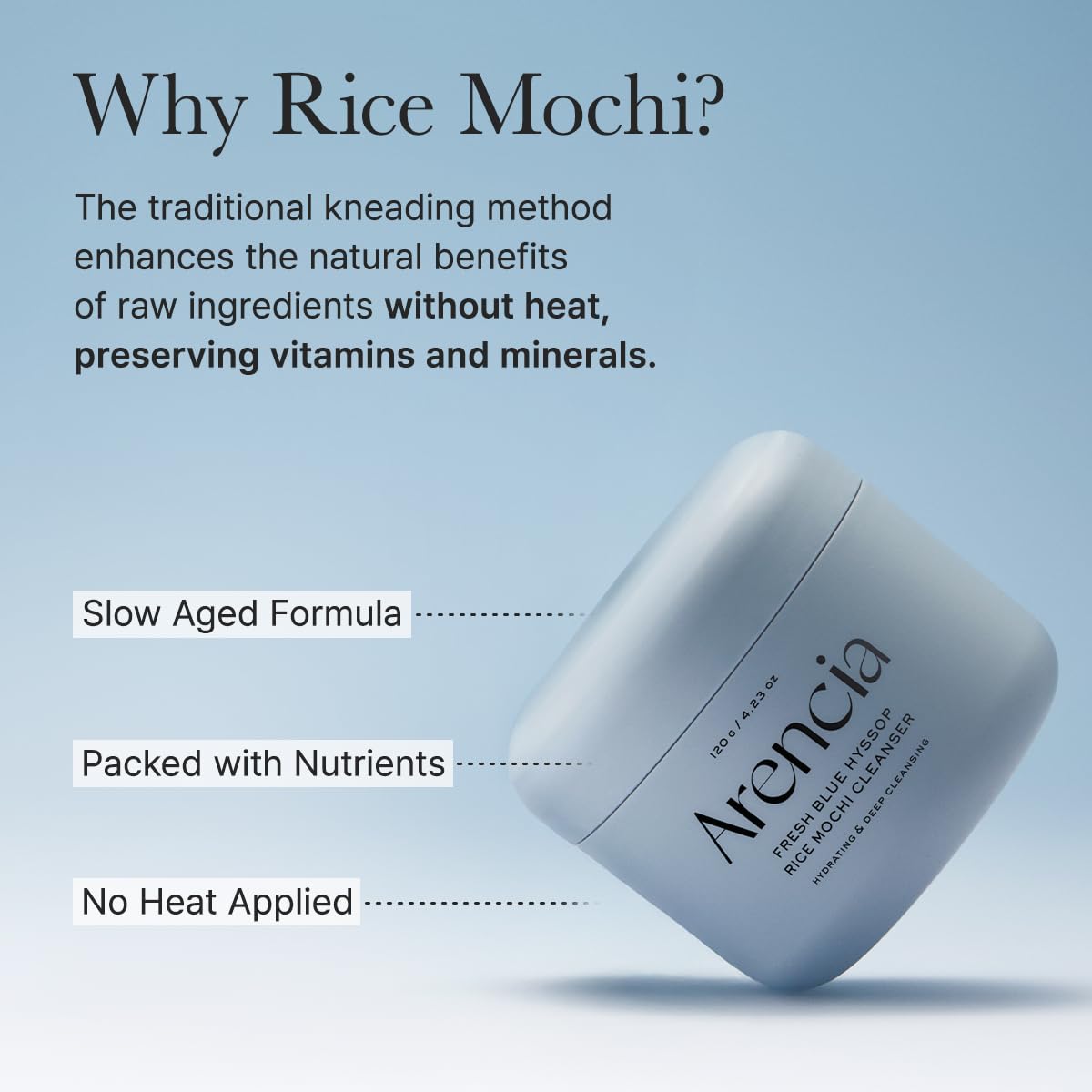 BLUE HYSSOP RICE MOCHI CLEANSER 120G
