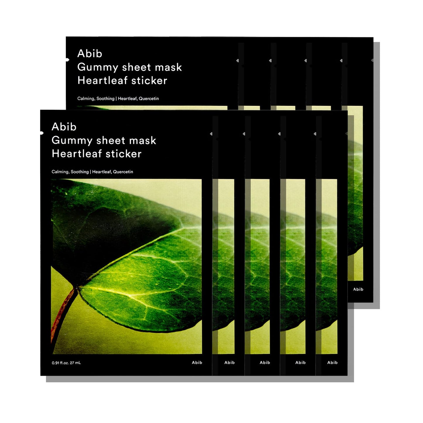 10ea GUMMY SHEET MASK HEARTLEAF STICKER (2023)