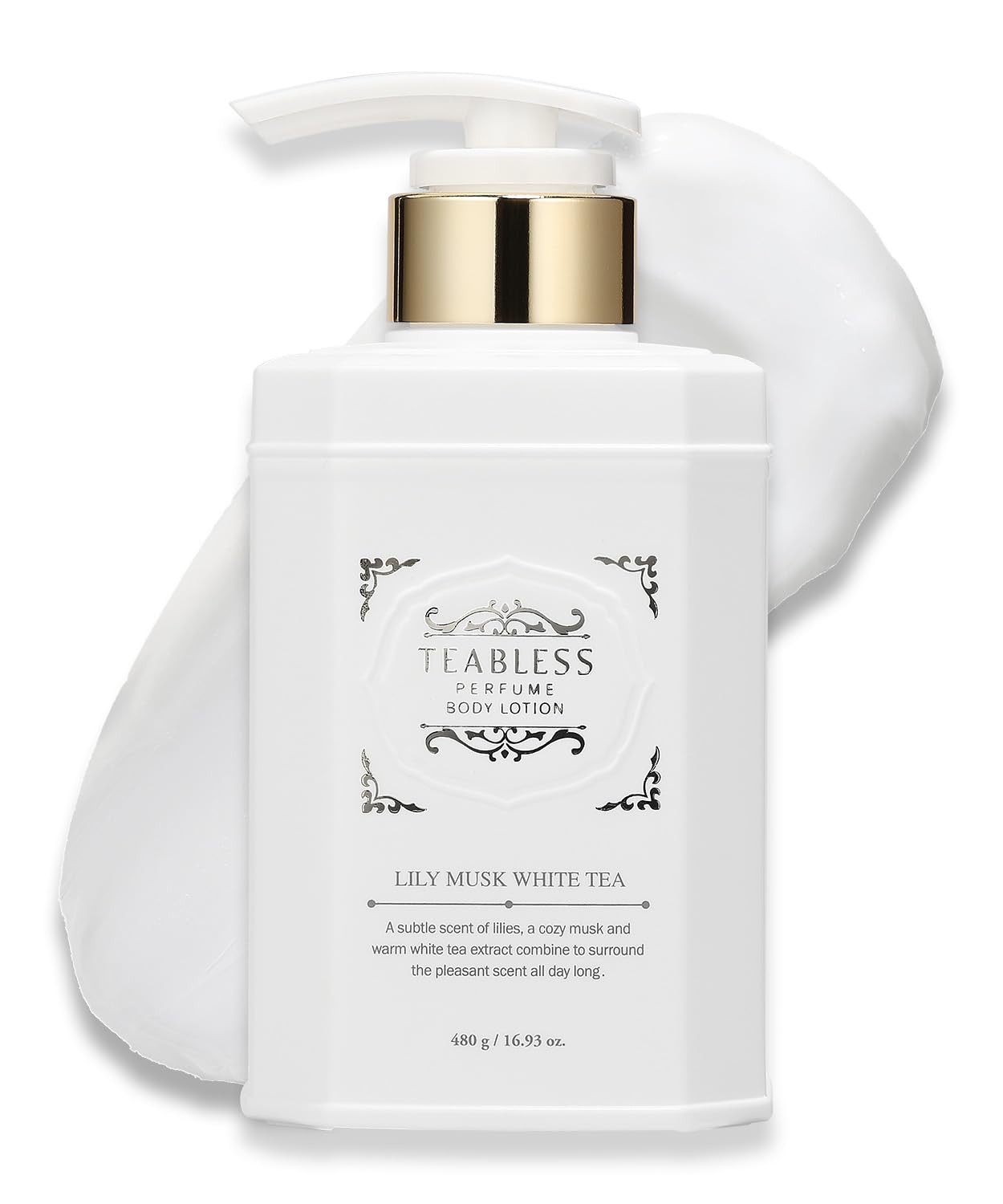 Teabless Lily Musk White Tea Perfume Body Lotion 480g