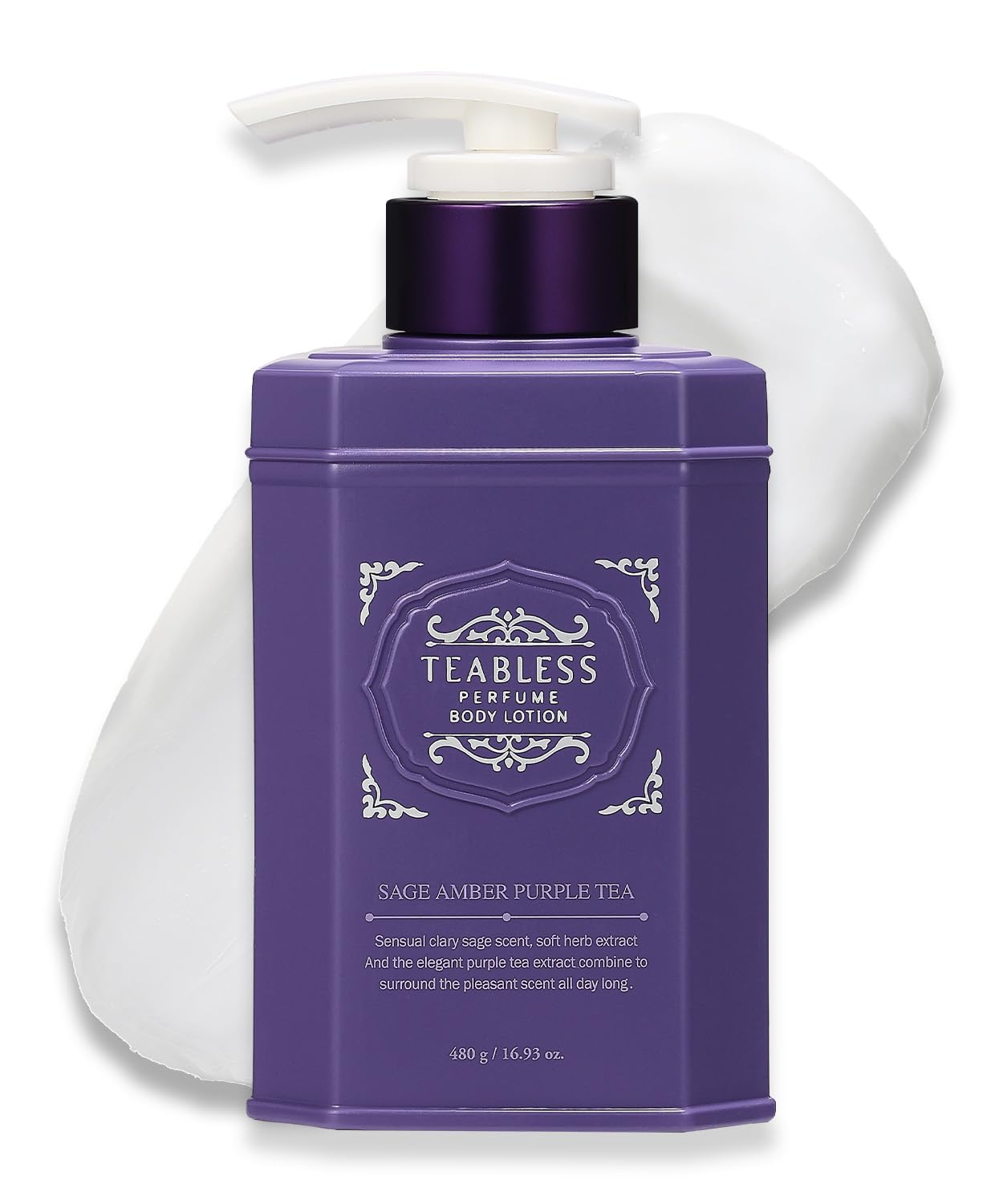 Teabless Sage Amber Purple Tea Perfume Body Lotion 480g