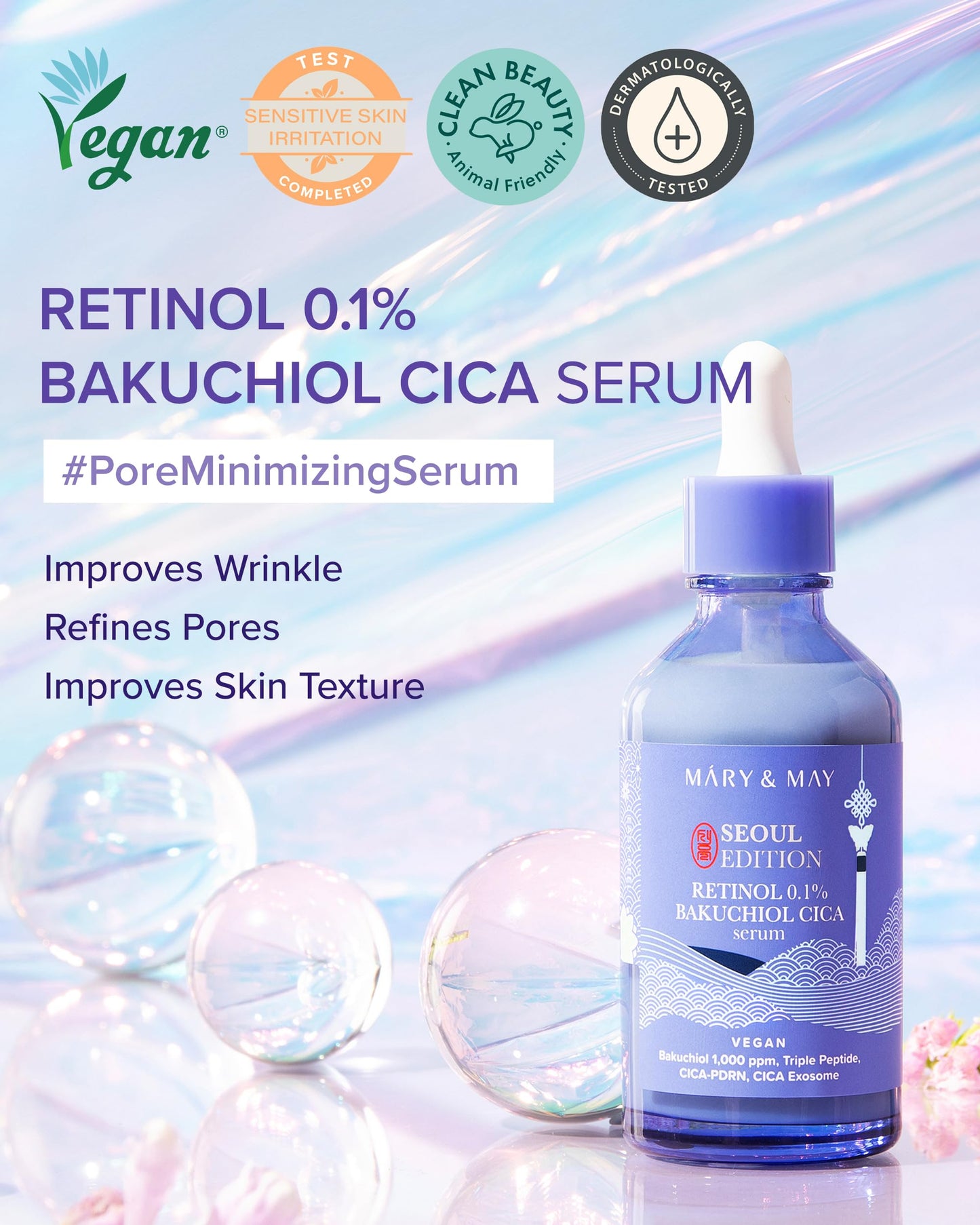 Retinol 0.1% Bakuchiol CICA Serum 80ml