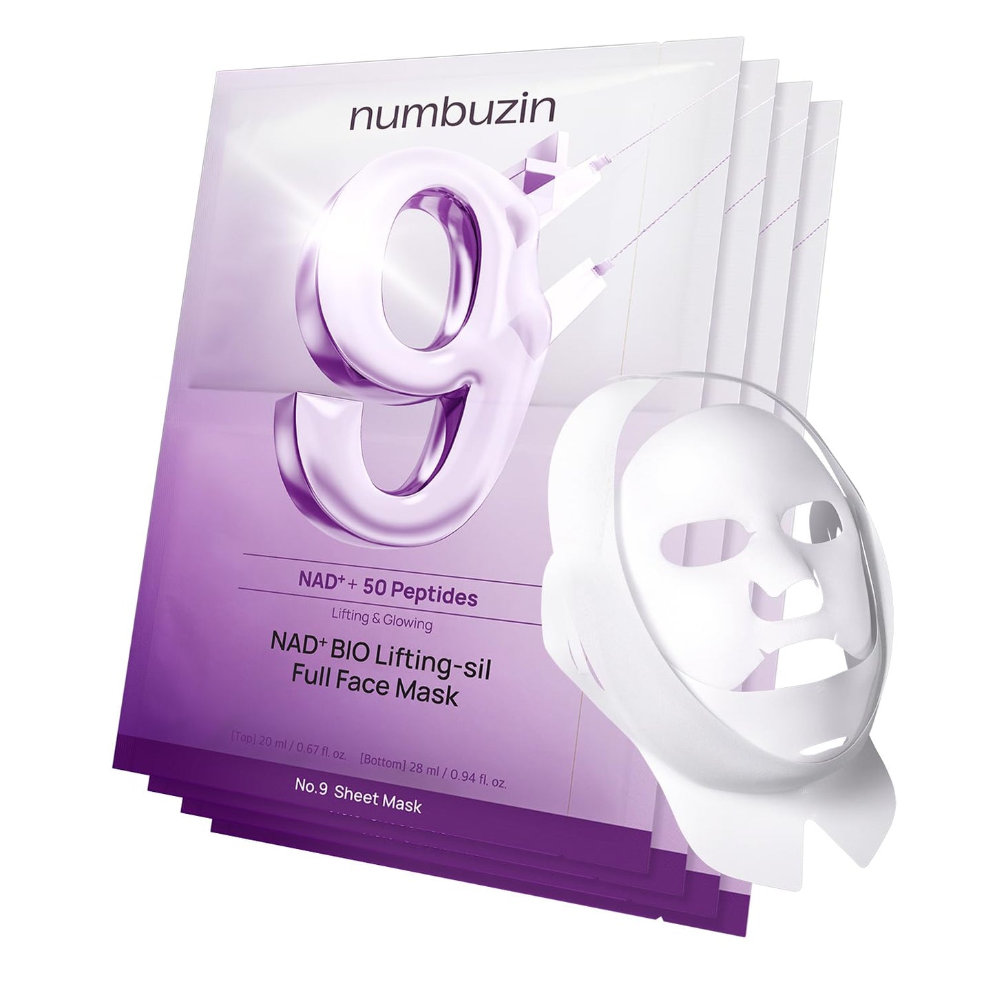 (4EA) No.9 NAD Bio Lifting Full Cover Facial Mask (+GWP)