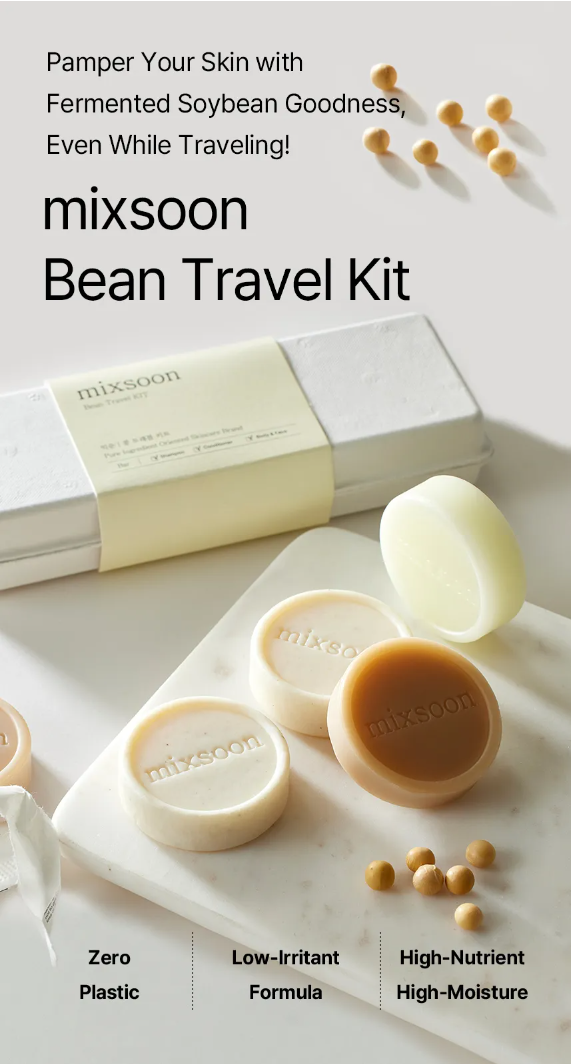 BEAN TRAVEL KIT (SHAMPOO+CONDITIONER+BODY AND FACE)