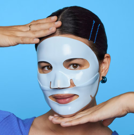 RUBBER MASK WITH MOISTURIZING HYALURONIC ACID BLUE