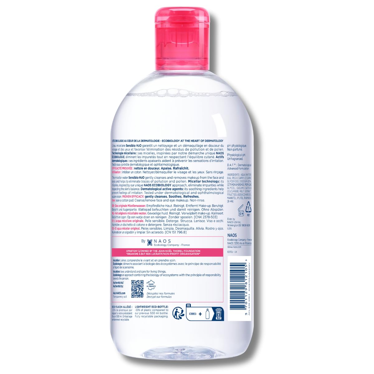 Sensibio H2O Micellar Water, 500ml
