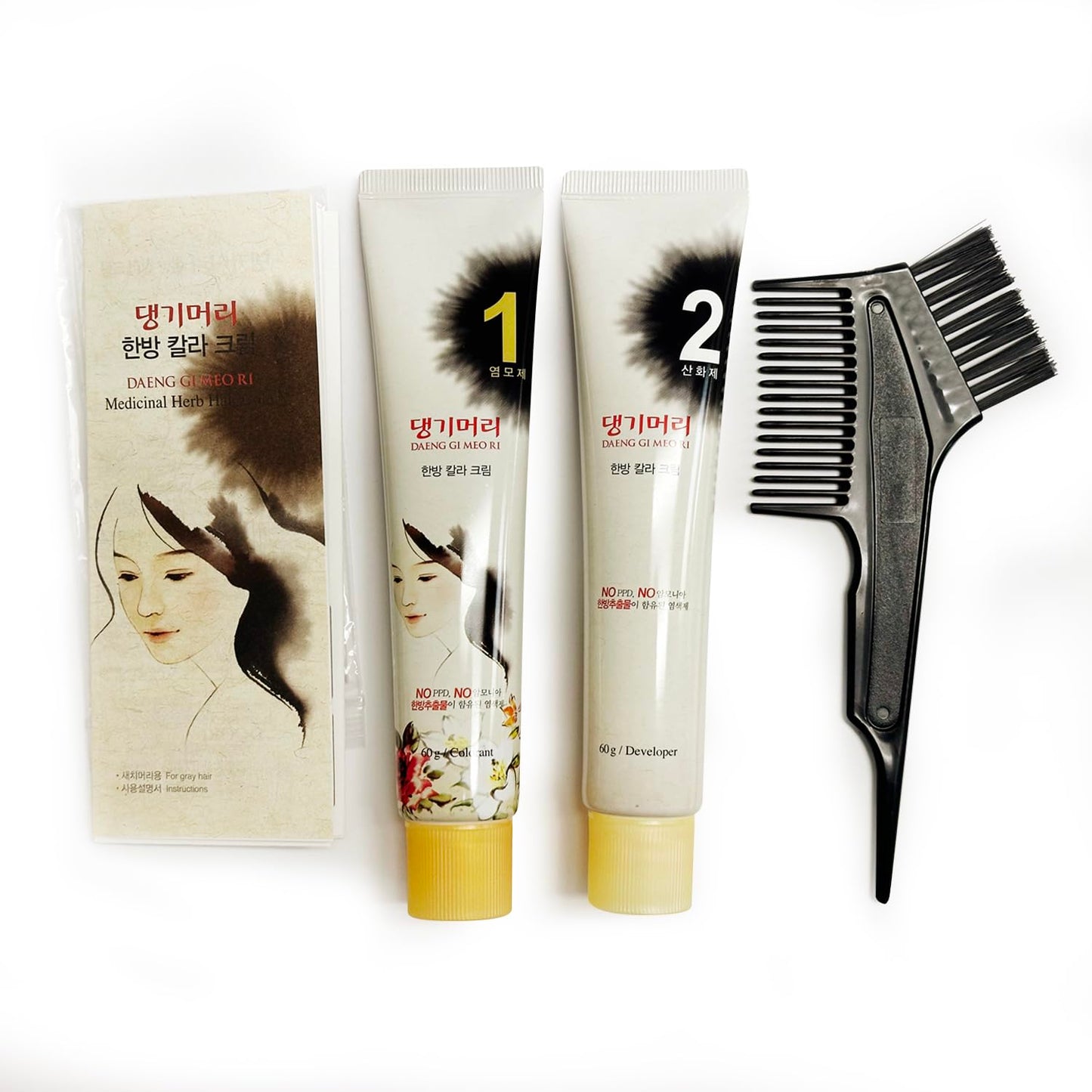 Daeng Gi Meo Ri Medicinal Herb Hair Dye (Medium Brown)