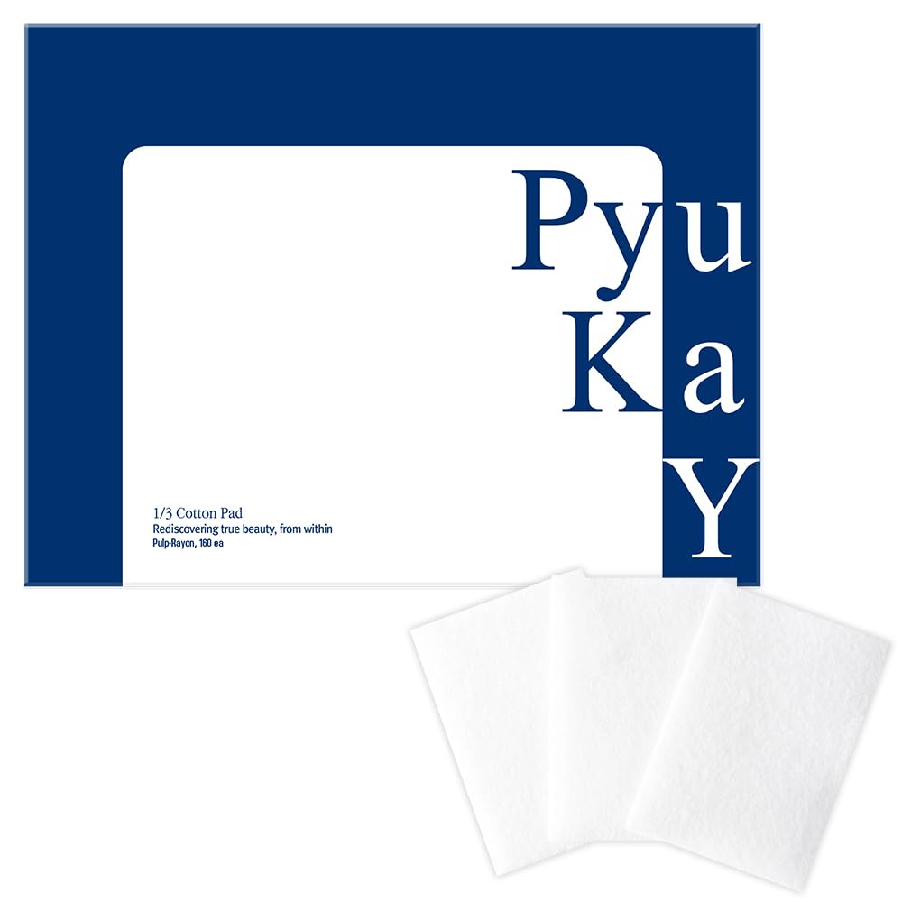 1/3 cotton pad 160ea (Pulp-Rayon)