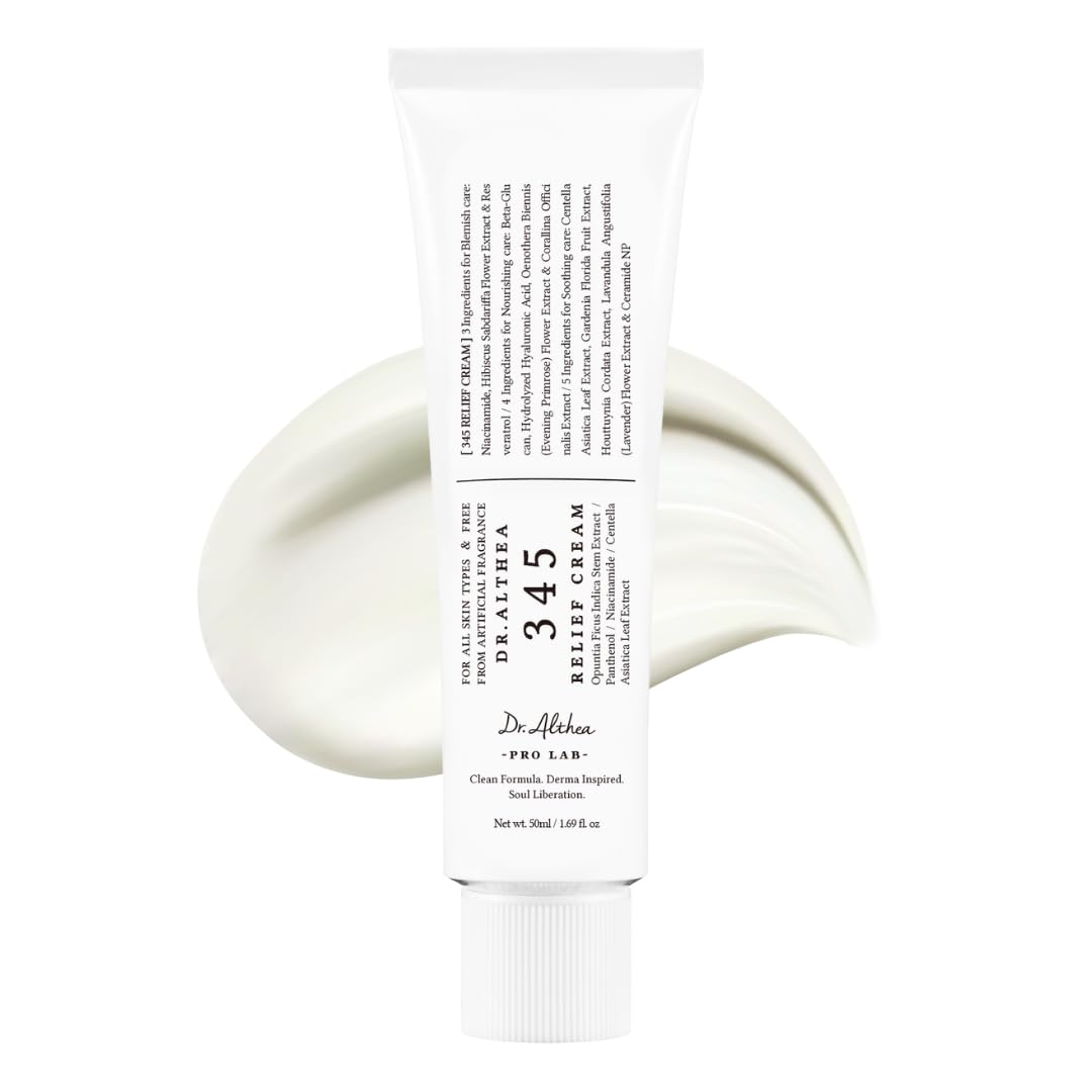 Dr.Althea 345 Relief Cream | Daily Face Moisturizer | Blemish Relief Care | Soothing Recovery & Moisture with Niacinamide, Panth