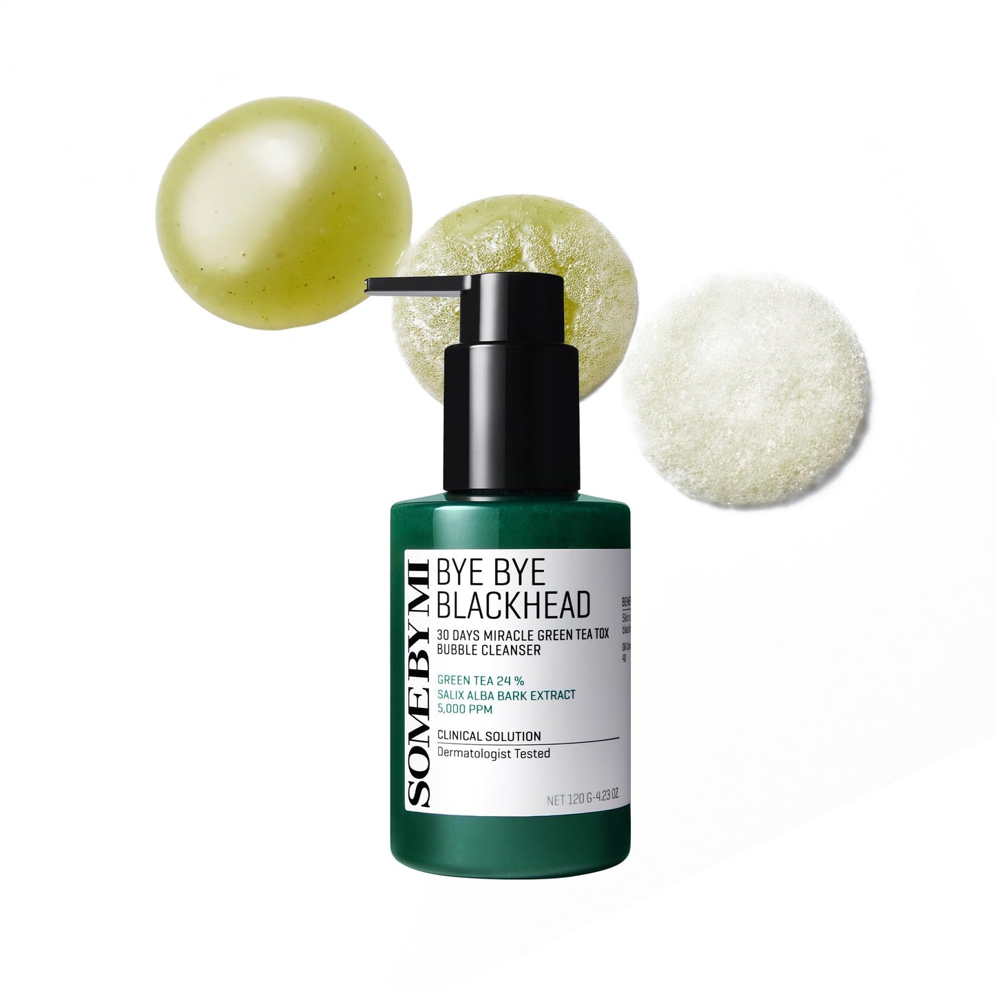 BYE BYE BLACKHEAD 30 DAYS MILACLE GREEN TEA TOX BUBBLE CLEANSER 120g