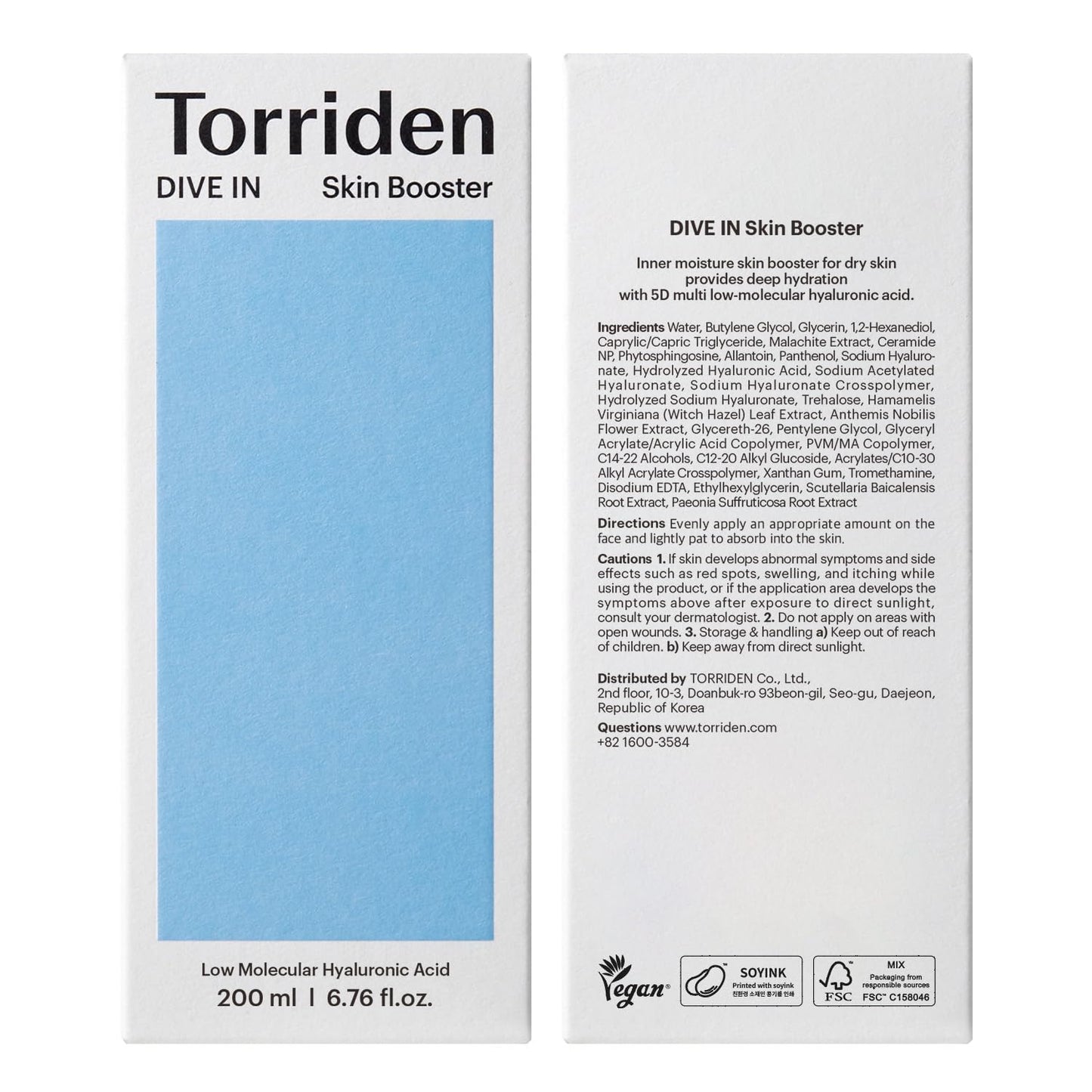 *RENEW* DIVE-IN Low Molecular Hyaluronic Acid Skin Booster 200ml