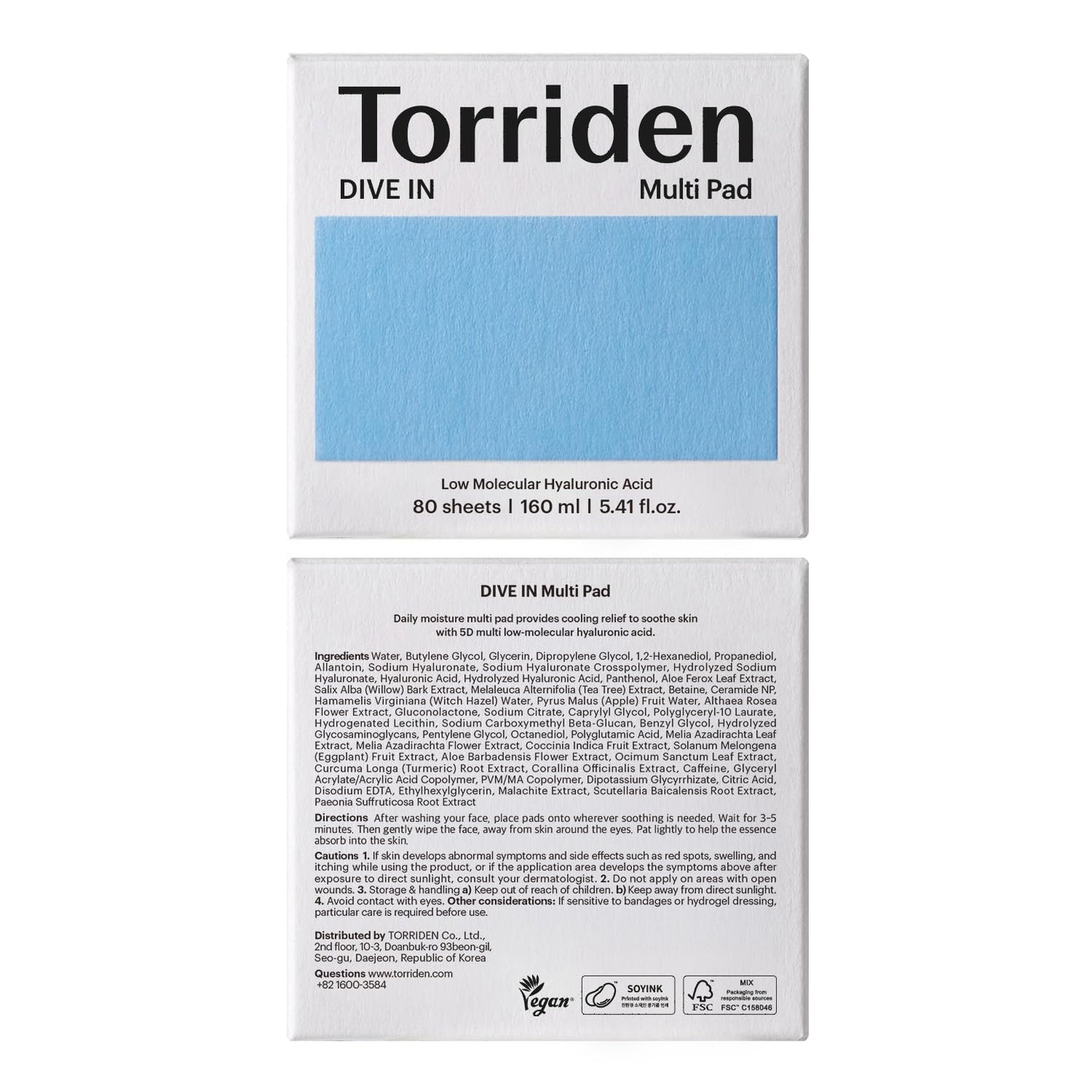 DIVE-IN Low Molecule Hyaluronic acid Multi Pad 80ea