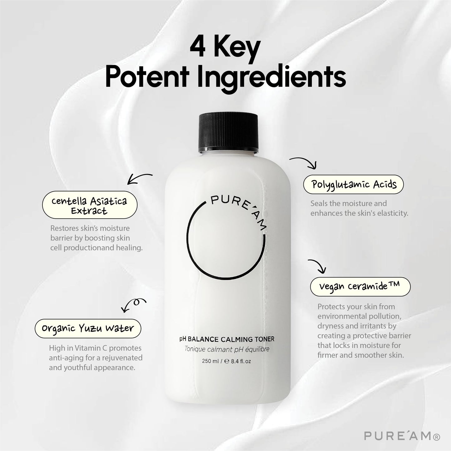 [PURE'AM] pH Balance Calming Toner 250 ml