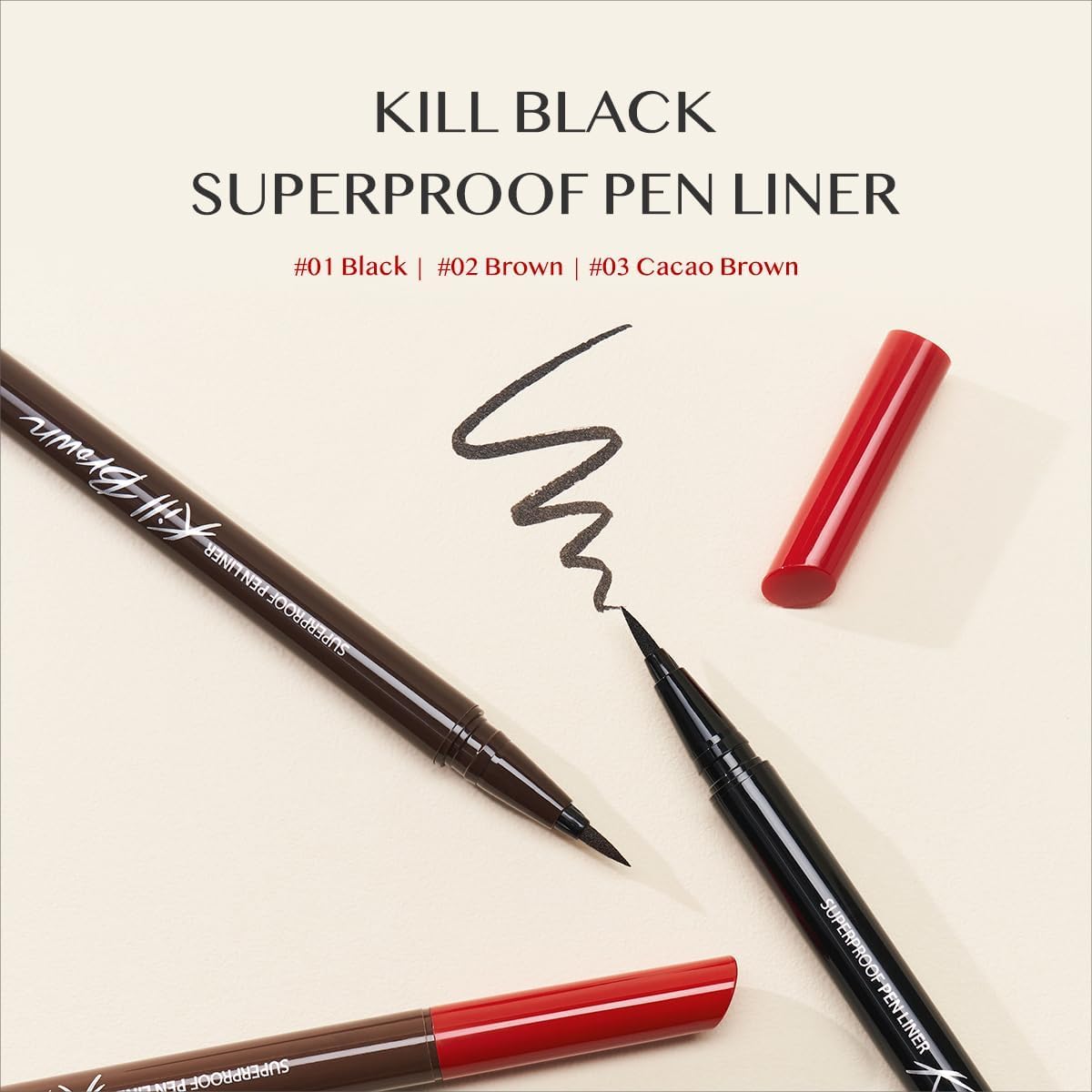 [CLIO] SUPERPROOF PEN LINER 0.55G, 02 BROWN