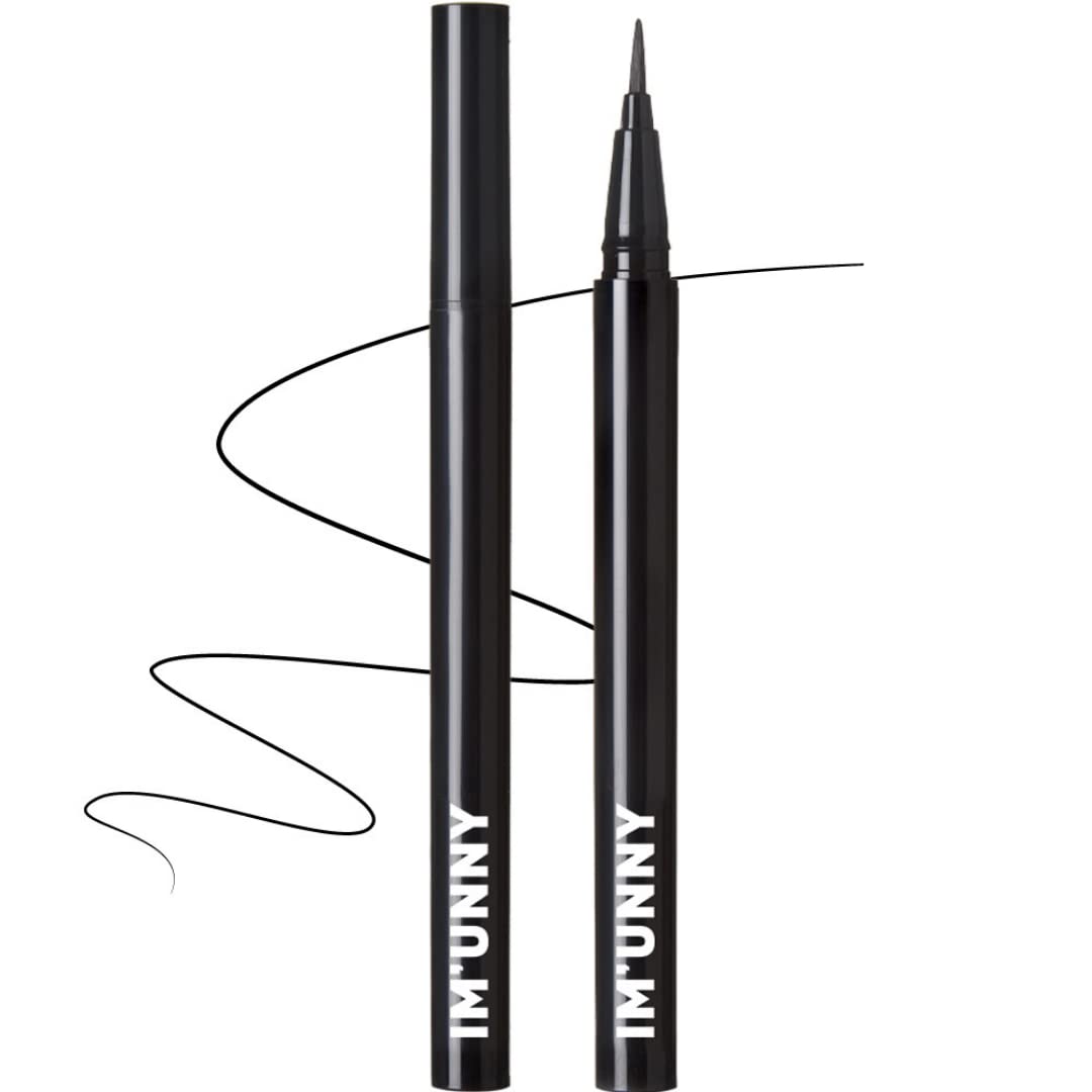 [IM'UNNY] SKINNY FIT ART LINER, A01 Kill black