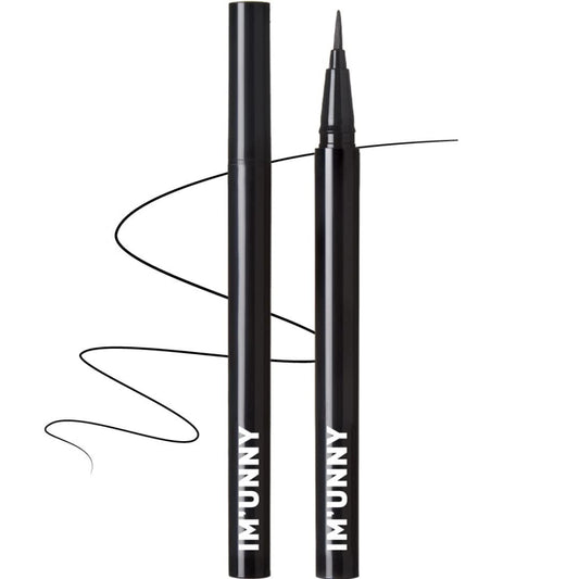 [IM'UNNY] SKINNY FIT ART LINER, A01 Kill black