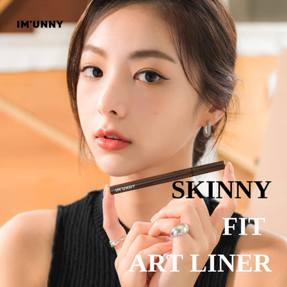 [IM'UNNY] SKINNY FIT ART LINER, A01 Kill black