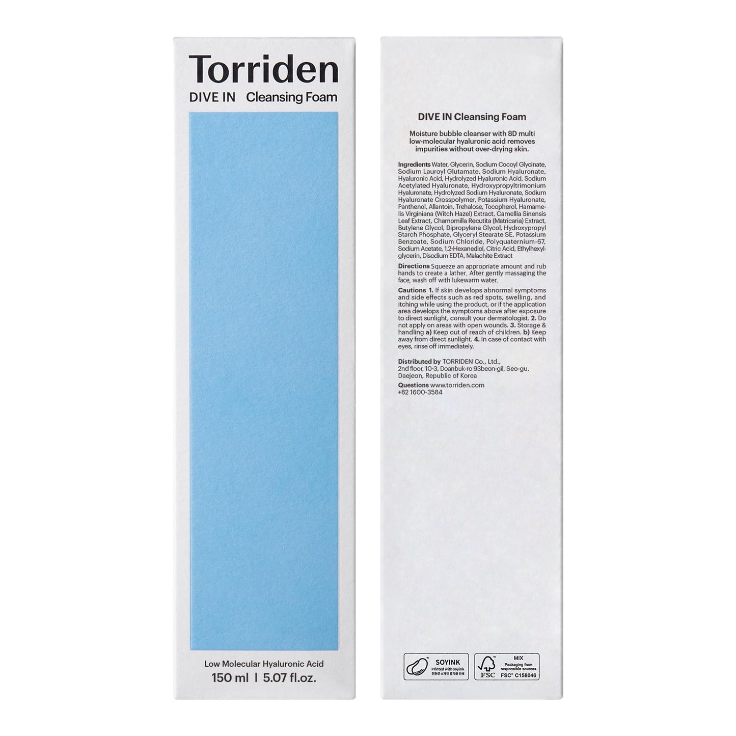 *RENEW* DIVE-IN Low Molecular Hyaluronic Acid Cleansing Foam 150ml