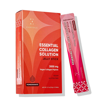 Everydaze Collagen Solution Jelly Stick, Pomegranate, Box of 10 Packs