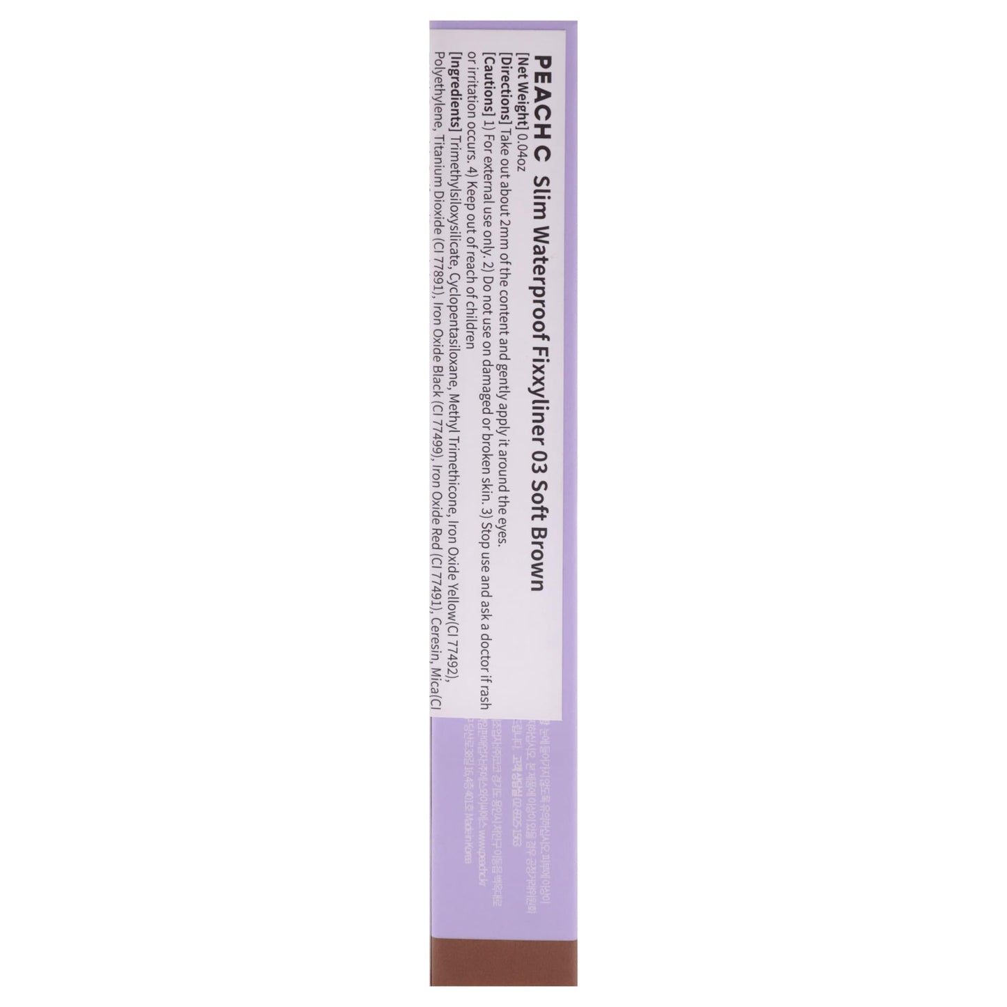 PEACH C SLIM WATERPROOF FIXXYLINER PENCIL #03