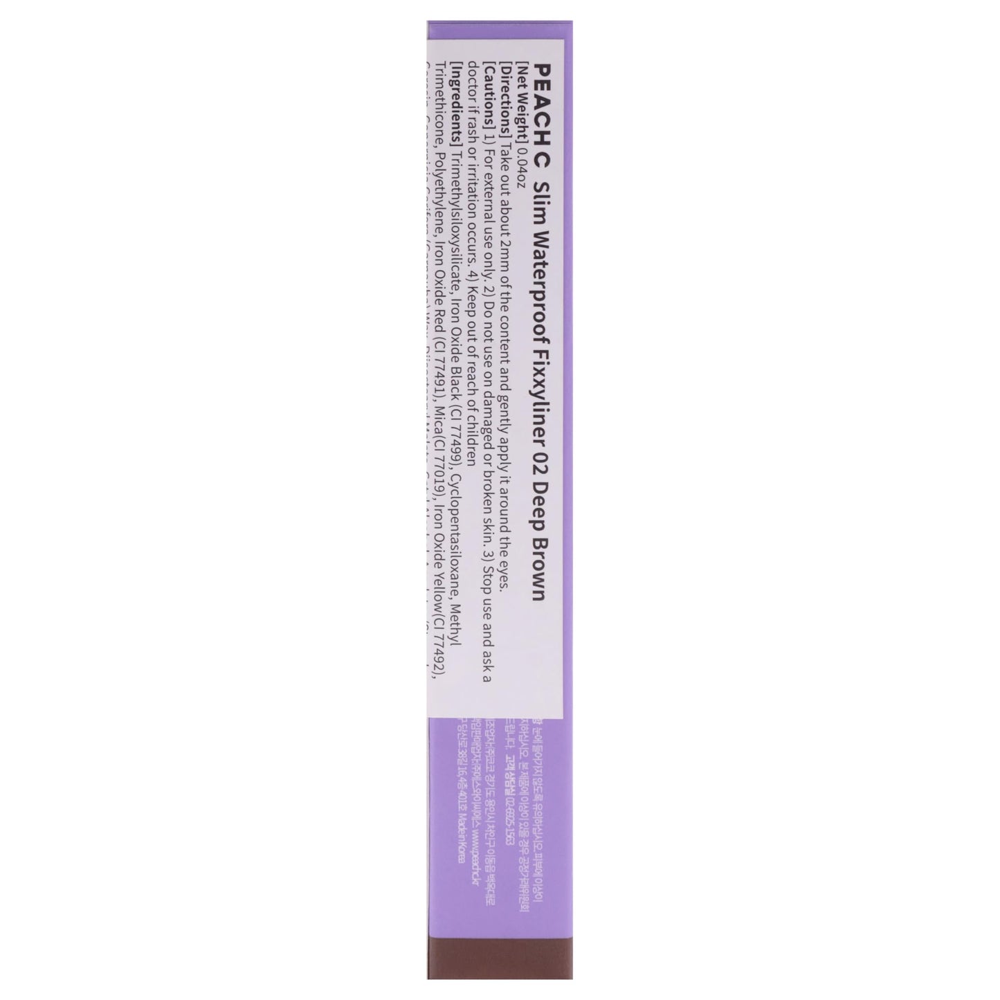 PEACH C SLIM WATERPROOF FIXXYLINER PENCIL #02