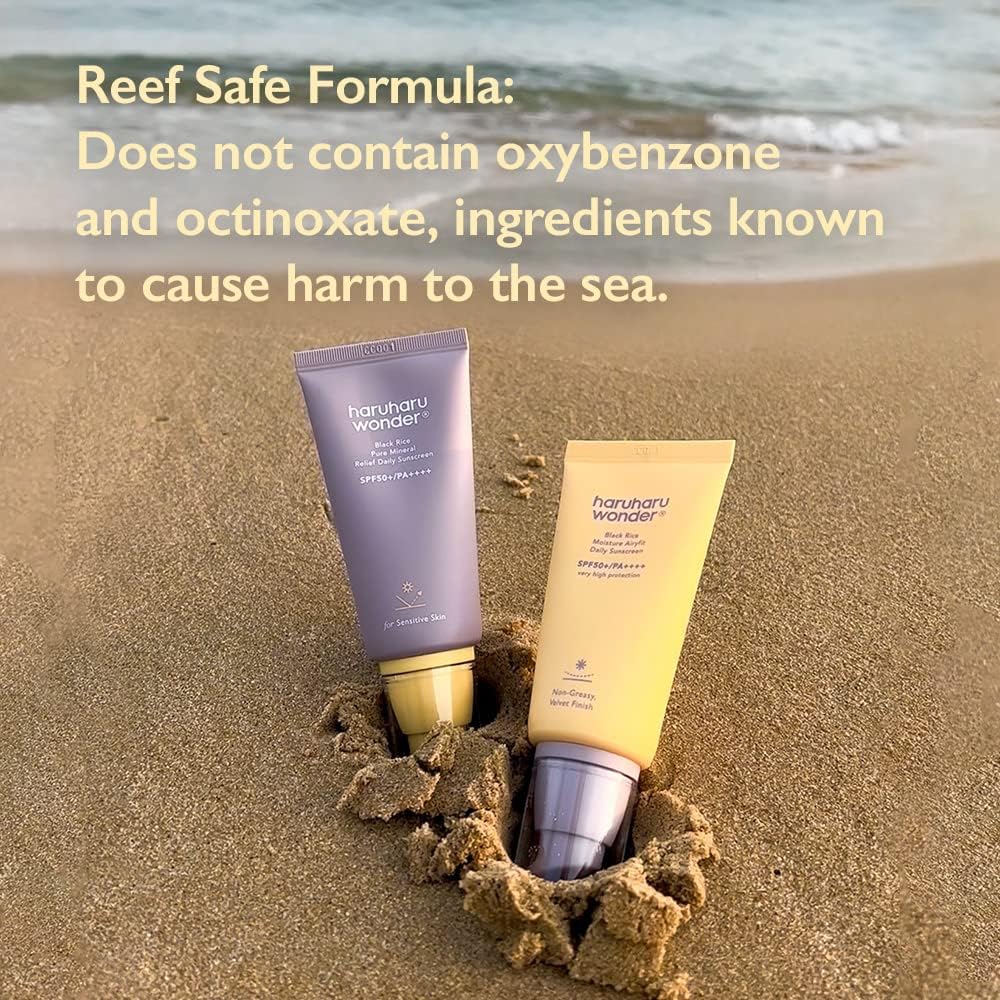 BLACK RICE PURE MINERAL RELIEF DAILY SUNSCREEN SPF50+/PA++++ 50ML