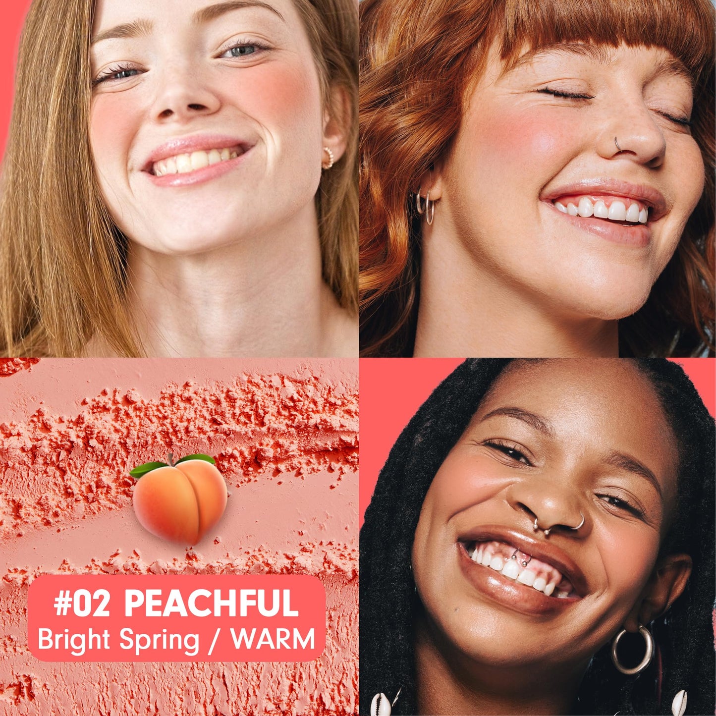 PEACH C CHEERFUL BLUSHER #02