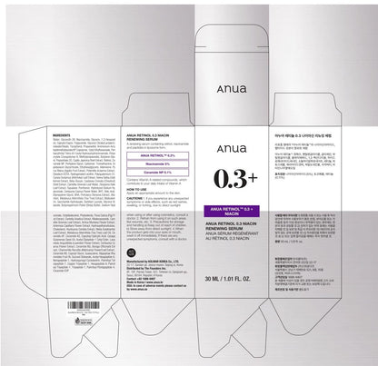 RETINOL 0.3% + NIACIN RENWEING SERUM 30ml