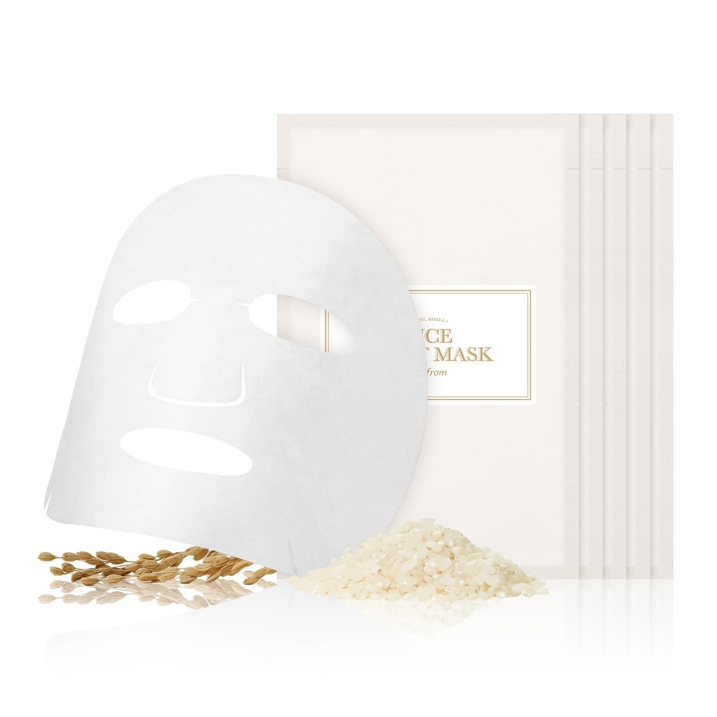 Rice Sheet Mask - 1 Box of 5 Sheets