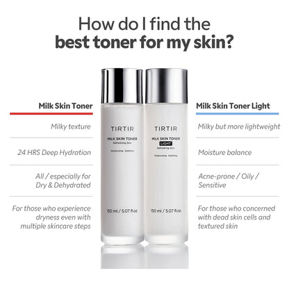 TIRTIR - Milk Skin Toner Light Mini 1.69fl