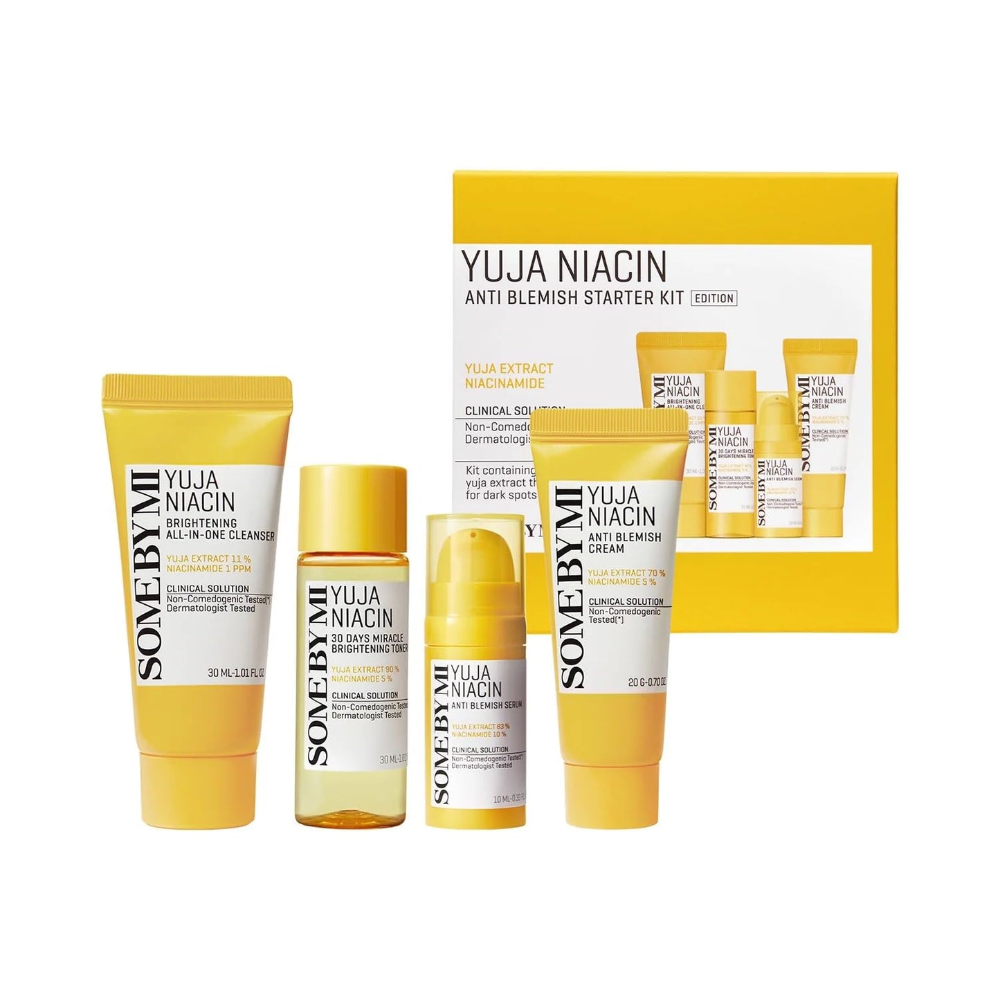 YUJA NIACIN ANTI-BLEMISH STARTER KIT (4components)
