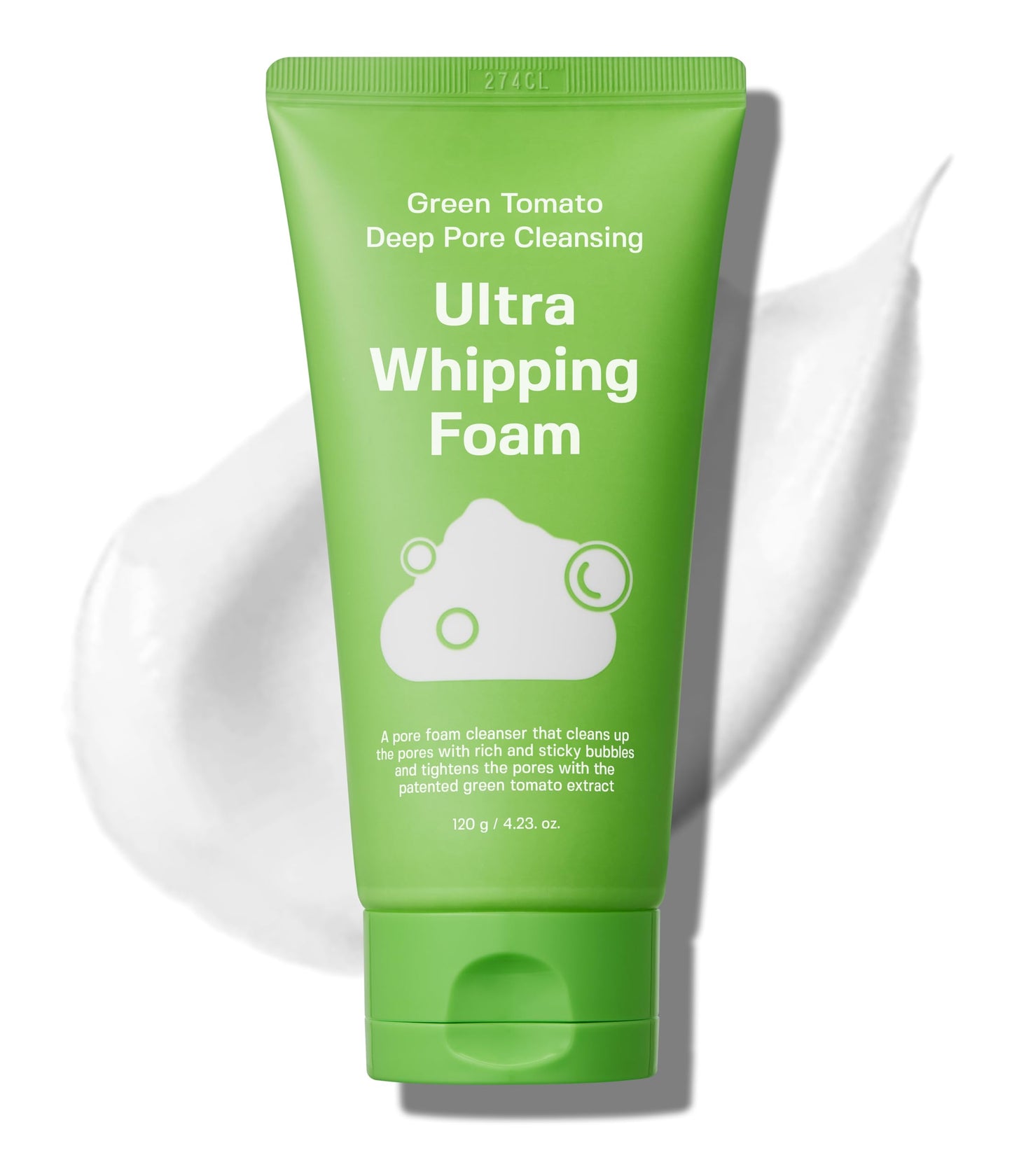 Green Tomato Deep Pore Cleansing Ultra Whipping Foam 120g