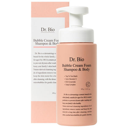 Dr.Bio Bubble Cream Foam Shampoo  Body 450g