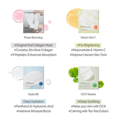[4ea] Deep Collagen Hyalu-B5 Hydrating Mask