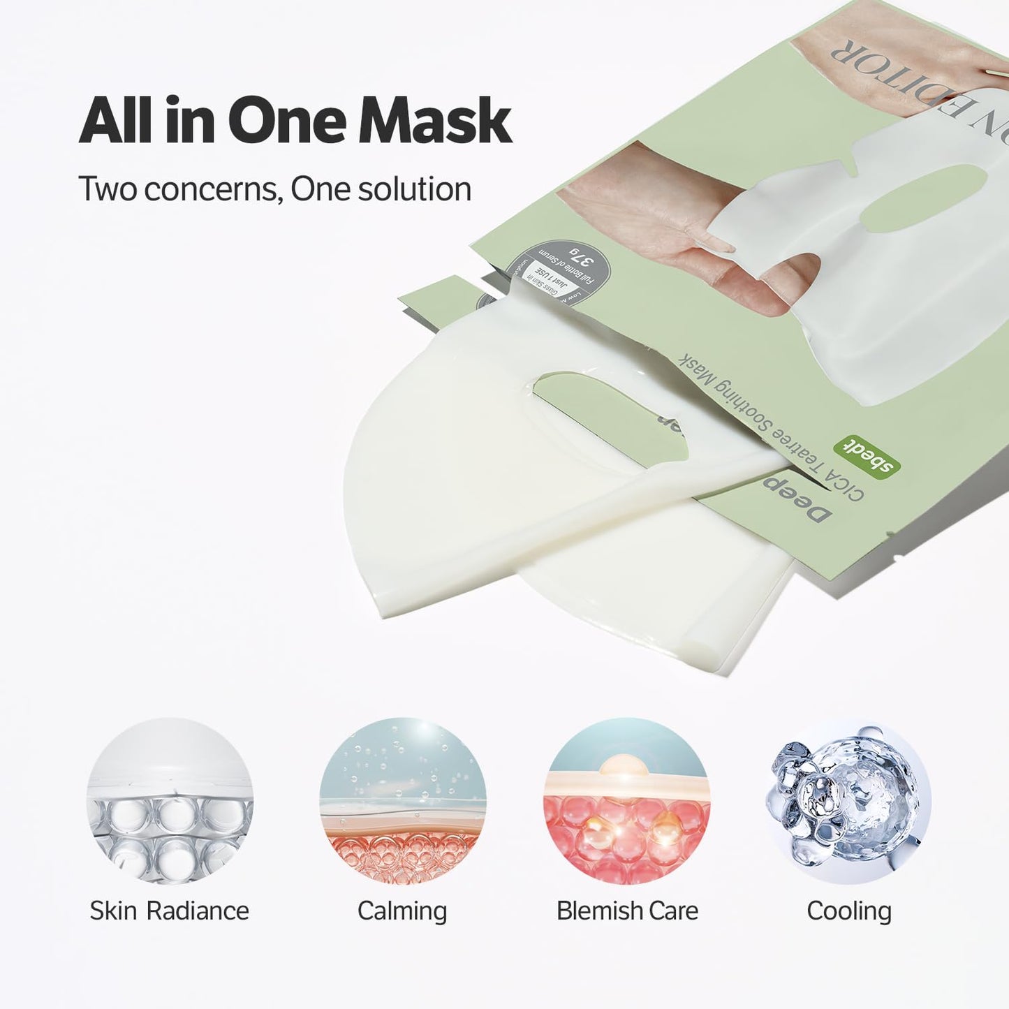 [4ea] Deep Collagen Cica Teatree Soothing Mask