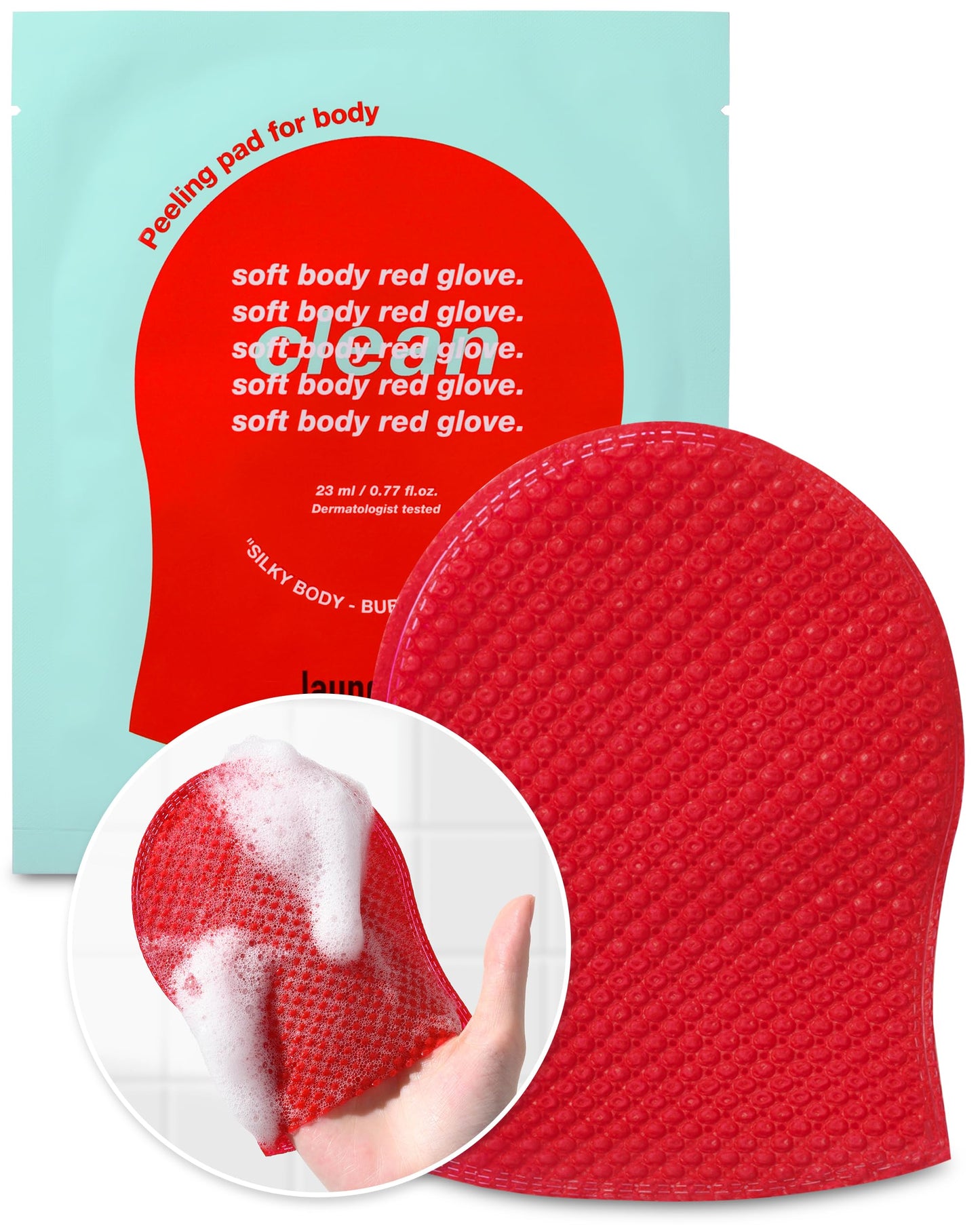 [laundryou] SOFT RED BODY GLOVE CLEAN (23ML*5EA)