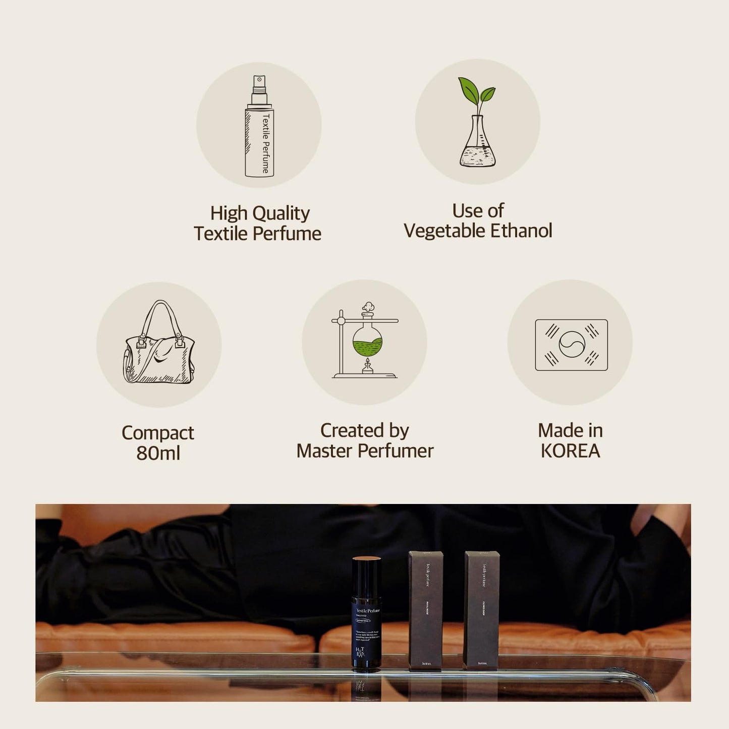 [hetras] Textile Perfume - Hotel Wood 80ml