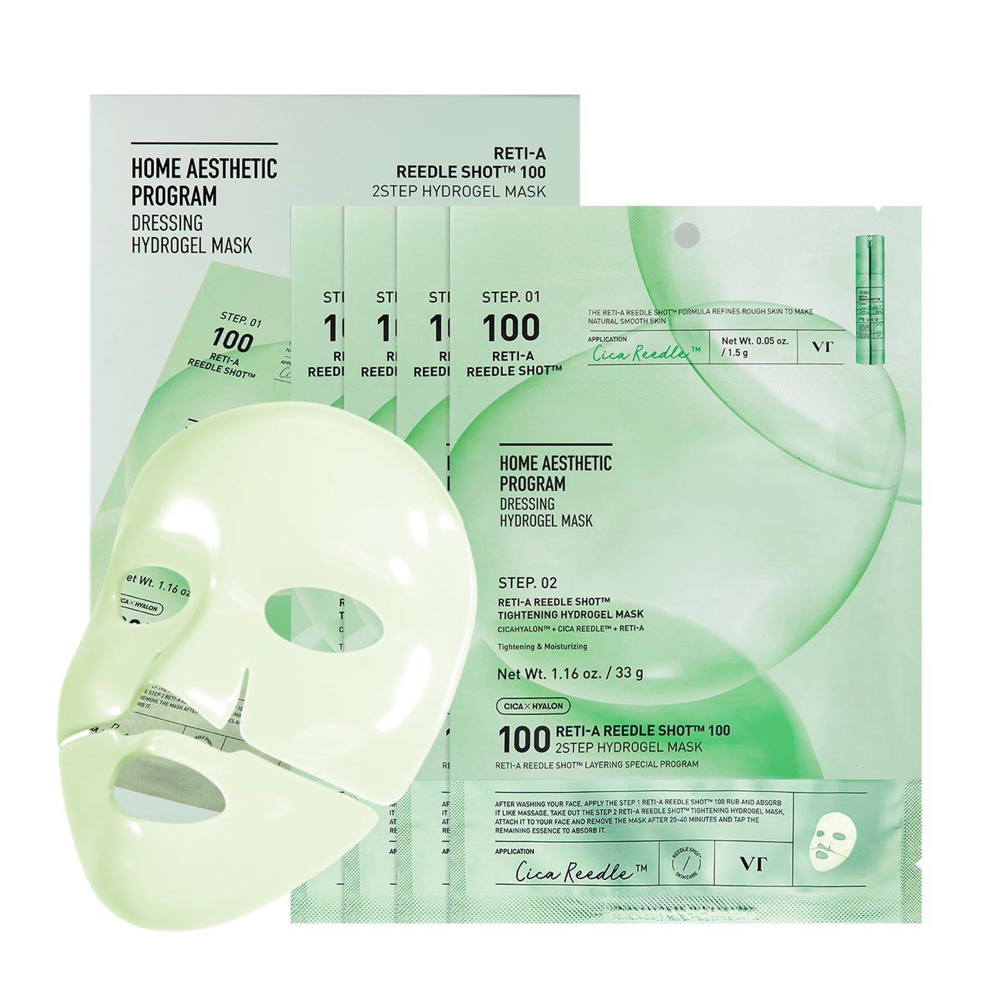 (1EA) RETI-A REEDLE SHOT® 100 2STEP HYDROGEL MASK