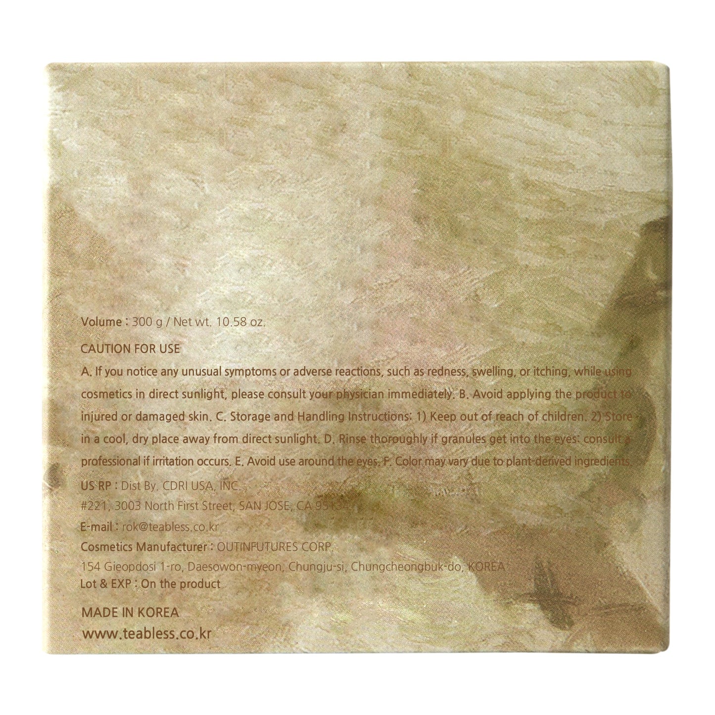 Teabless Earl Grey Tea Jam Body Scrub Wash 300g