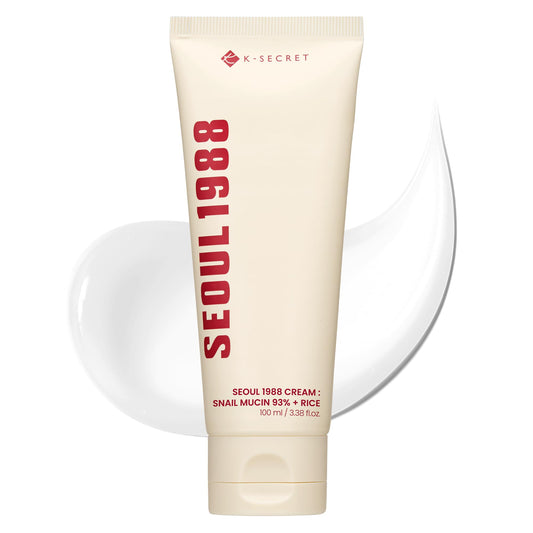 SEOUL 1988 CREAM : SNAIL MUCIN 93% + RICE 100ML