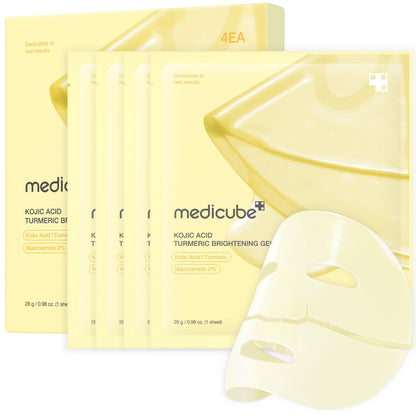 KOJIC ACID TURMERIC BRIGHTENING GEL MASK 4ea