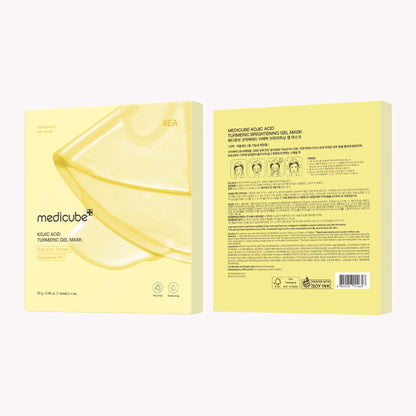 KOJIC ACID TURMERIC BRIGHTENING GEL MASK 4ea