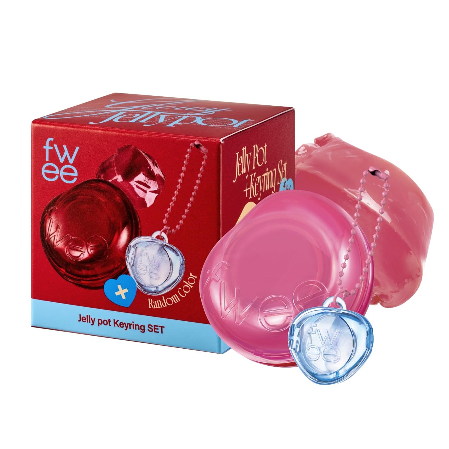 *Keyring* LipCheek Glowy Jelly Pot JP01 Sugar Coat 4g