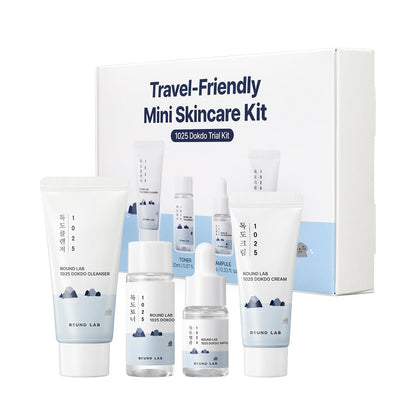 1025 DOKDO TRIAL KIT(CLEANSER 30ML+TONER 20ML+AMPOULE 10ML+CREAM 20ML)